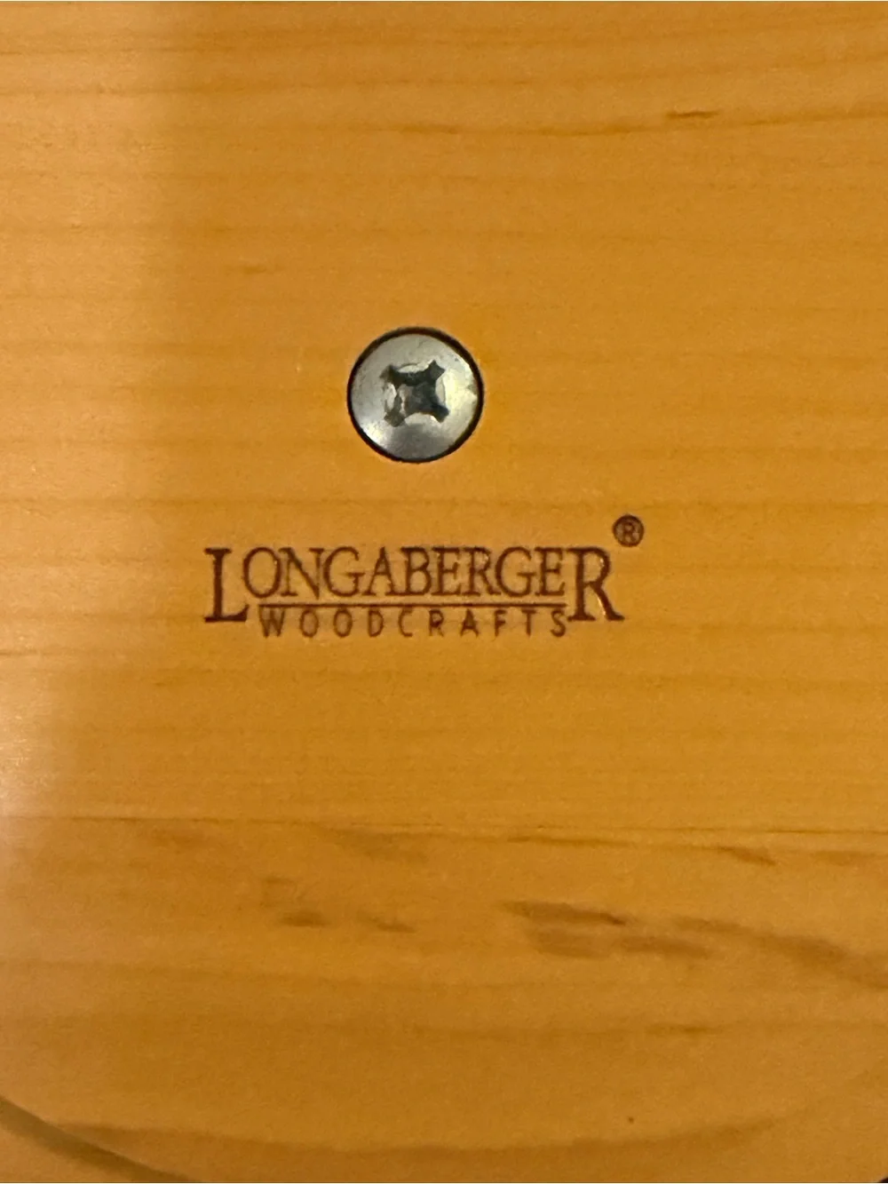 Longaberger 2000 Vintage Fall Basket Wooden Handle Fabric & Plastic Liner